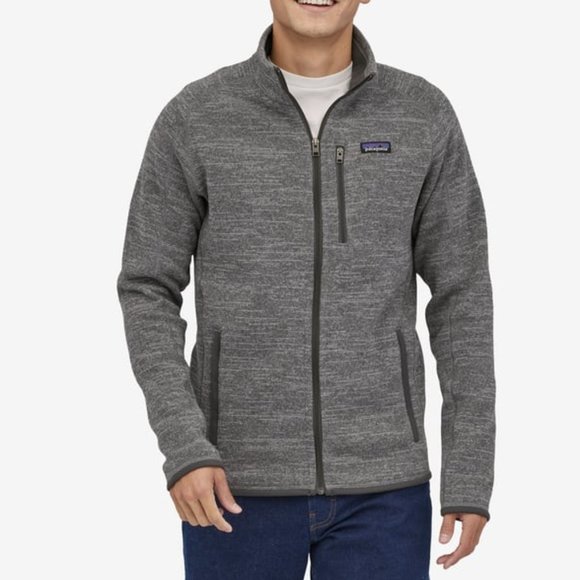 Patagonia Mens Better Sweater 1/4 Zip in Nickel - Picture 2 of 7